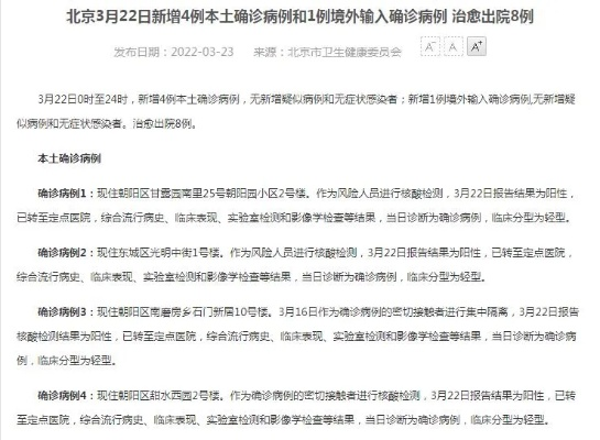 北京新增本土确诊4例〃北京新增本土确诊2例行动轨迹
