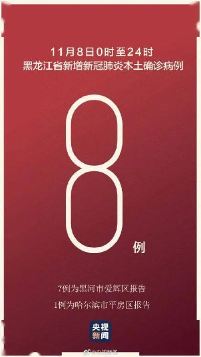黑龙江新增本土9例︰(黑龙江新增8例本土病例详情)