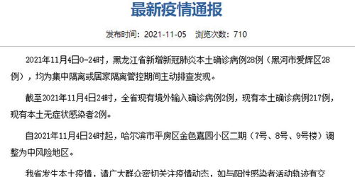 【黑龙江增28例本土/黑龙江增28例本土黑龙江新增本土病例2例】