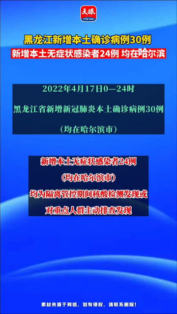 【黑龙江增28例本土/黑龙江增28例本土黑龙江新增本土病例2例】