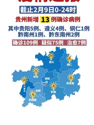 “贵州昨日新增确诊病例2例	” 贵州昨日新增4例确诊？