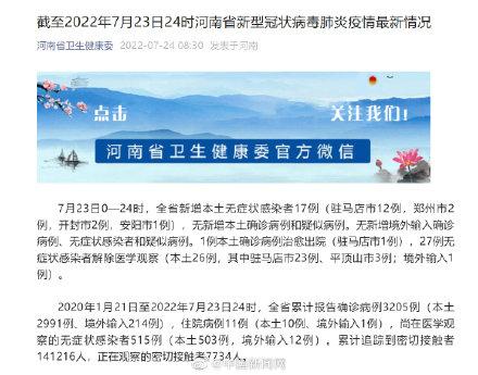 河南新增12例本土确诊-河南新增1291例确诊病例