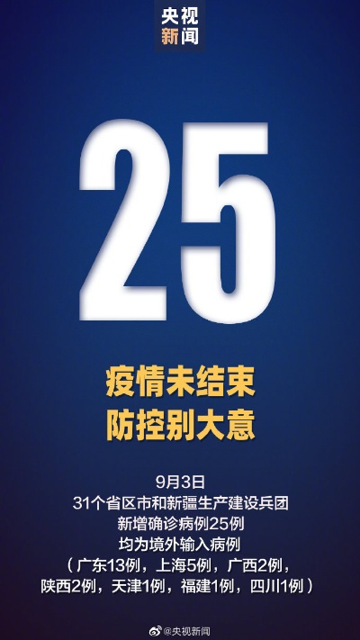 「31省区市新增25例」〃31省区市新增输入25例