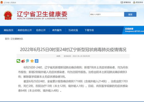 辽宁新增6例本土无症状︰(辽宁新增6例本土无症状感染者)