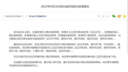 湖北新增本土无症状感染者6例,湖北新增确诊1例无症状