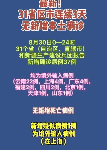 【31省无新增本土/31省份新增1例本土无症状】 【31省无新增本土/31省份新增1例本土无症状】