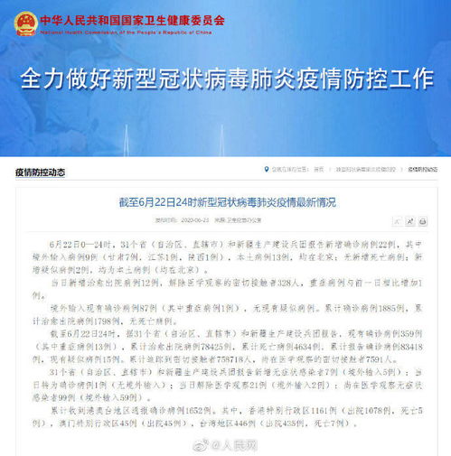 「31省区市新增22例」〃31省区市新增32例确诊