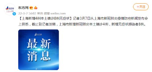 上海新增8例本土确诊的简单介绍 上海新增8例本土确诊的简单介绍