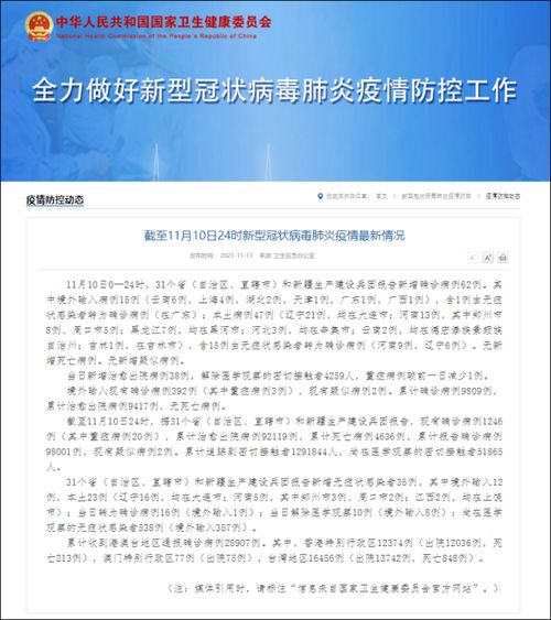 31省新增本土23例〃31省新增本土11例