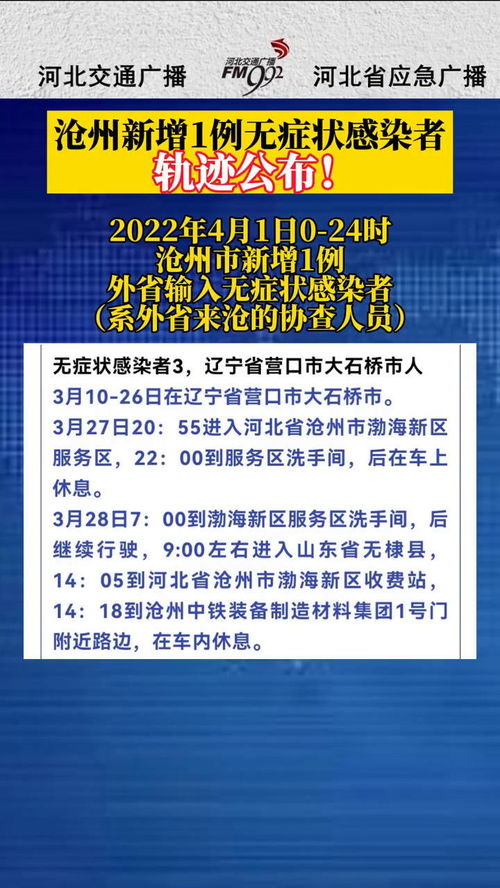 沧州公布感染者轨迹涉药店、超市-沧州确诊一例冠状病毒