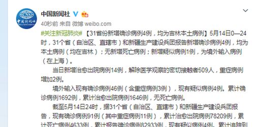 31省份新增5例本土病例-31省份新增本土6例