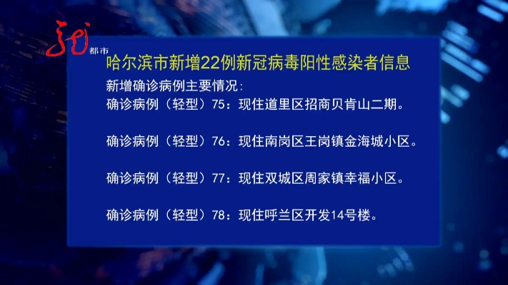 【哈尔滨新增20例/哈尔滨新增确诊病例详情】