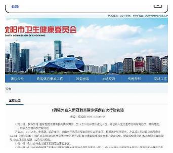 沈阳一号病例,网传沈阳1号病例