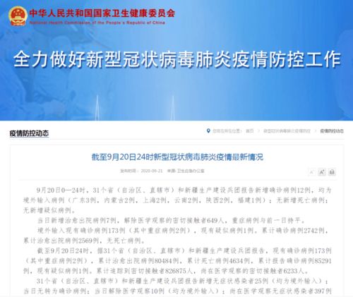 「31省新增12例确诊均为境外输入」〃31省区市新增12例确诊均为境外输入