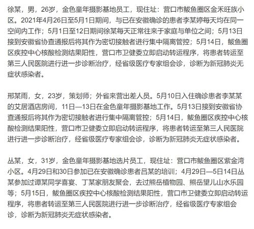 【辽宁新增4例本土确诊病例	、2例本土无症状/辽宁新增2例本土病例3例无症状】