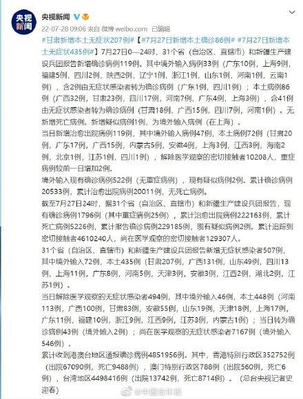 「31省新增确诊33例含本土1例」〃31省新增确诊病例71例 本土31例