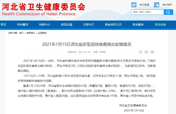 河北新增90例本土病例,河北新增90例确诊病例行动轨迹 河北新增90例本土病例,河北新增90例确诊病例行动轨迹
